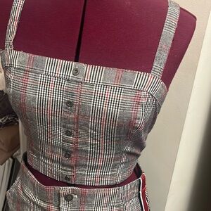 Hollister top and short skirt set. Size Small